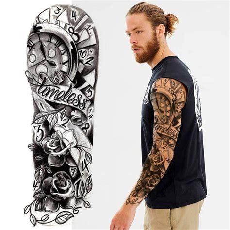 fake tattoo sleeve cloth arm art|temporary sleeve tattoos for men.